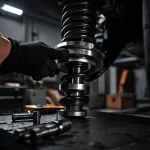Фото по теме: Установка проставок под передние стойки для увеличения дорожного просвета